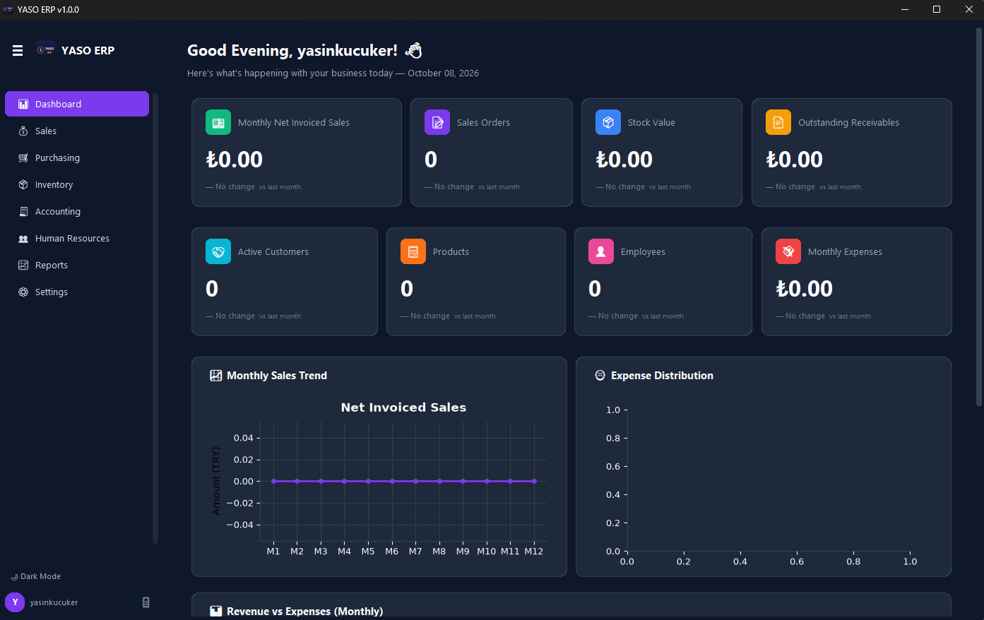 Yaso ERP Screenshot 3