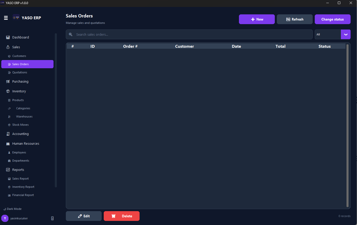 Yaso ERP Screenshot 4